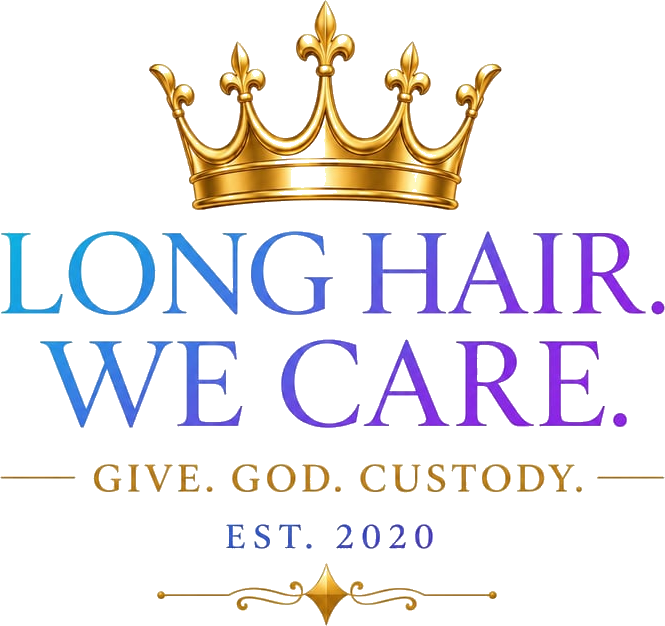 Long Hair. We Care. — Give. God. Custody. Est. 2020
