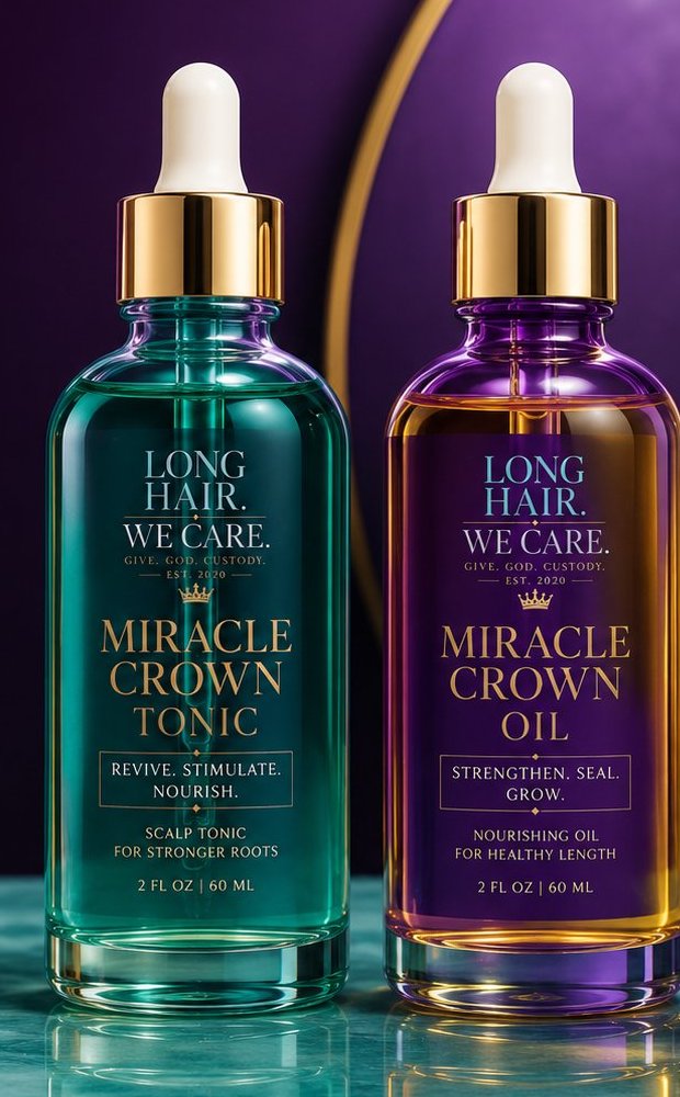 The Miracle Crown two-part system — Hydration Tonic and Sealing Oil